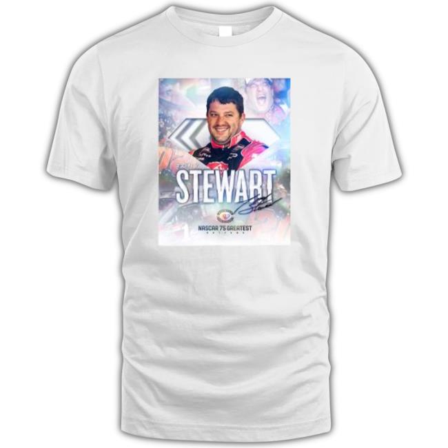 Tony Stewart Nascar 75 Greatest Drivers Signature Hoodie