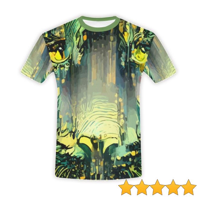 Men's Figurative Color Green Short Hoodie Sweatshirt