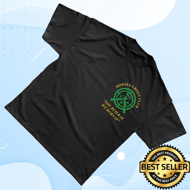 Official Horses Store Merch Green Club Crewneck Sweatshirt