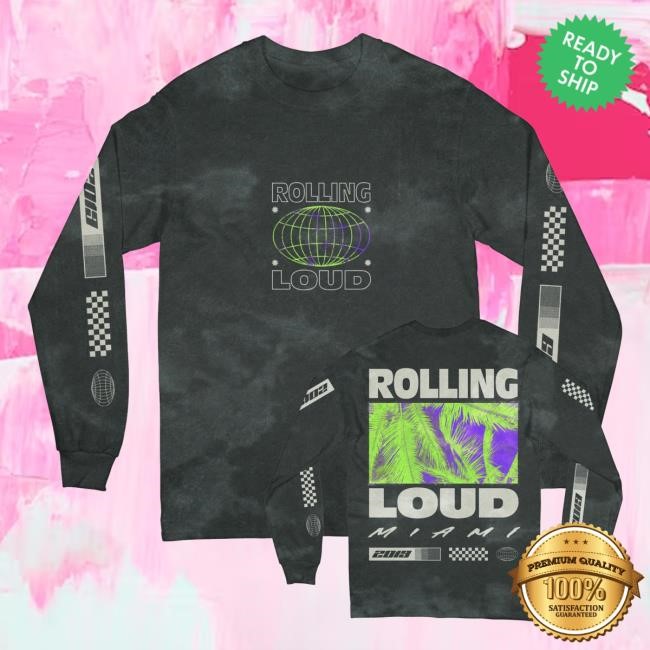 Rolling Loud Merch Shop Store Palm Racing Black Tee