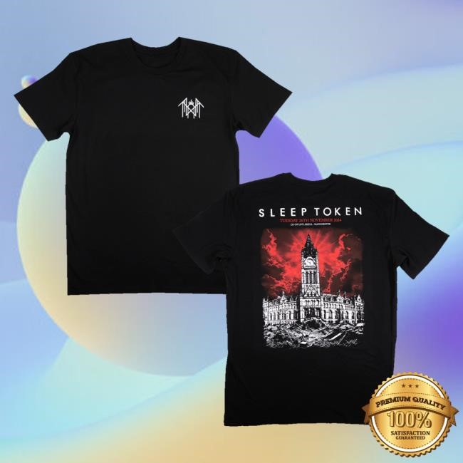 Sleep Token Official Merch Manchester 26-11-24 Exclusive Shirt Black