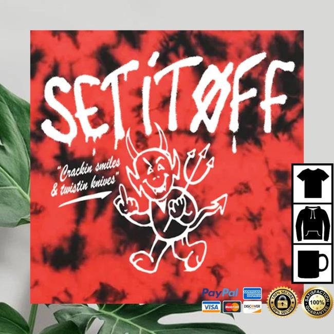 Set It Off Band Store Red Black Dye Tank Top