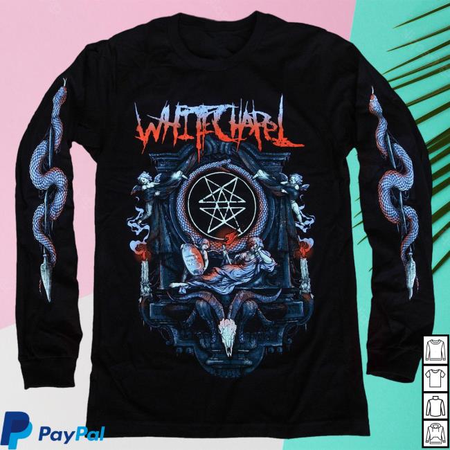 Official Merch Now Whitechapel Serpentine Altar Black Long Sleeve Tees MerchNow