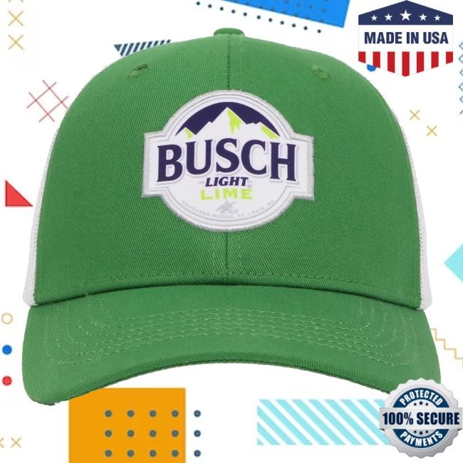 Bud Light Summer Merch Busch Light Lime Embroidered Hat