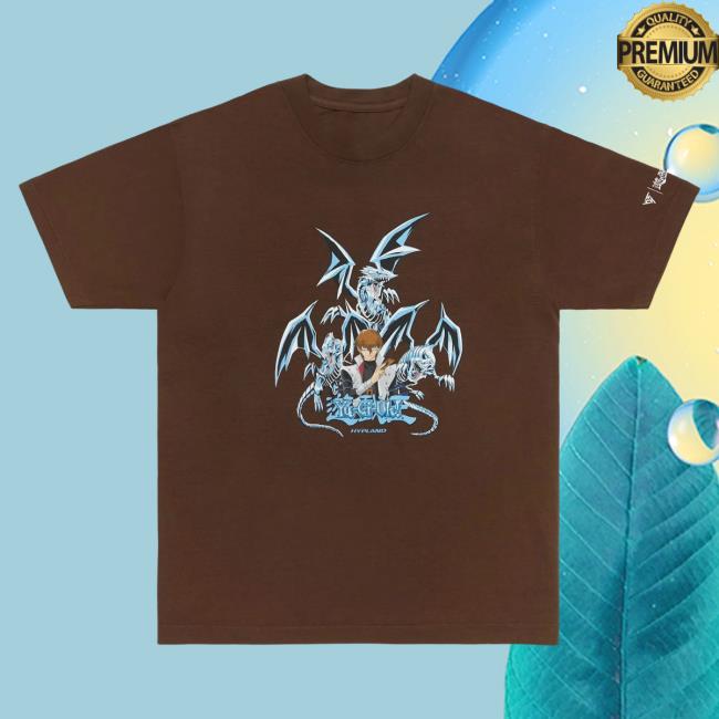 Official Hypland Clothing Merch Store Hypland Yugioh Kaiba Blue Eyes Hot Shirt (Brown)