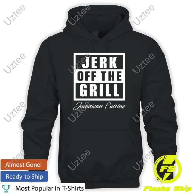 Jerk Off The Grill Jamaican Cuisine Long Sleeved T-Shirt