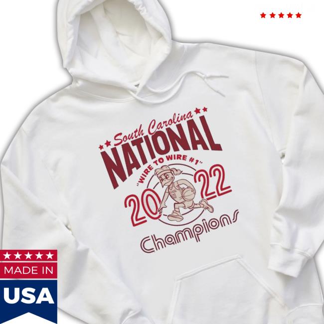 Nice South Carolina Gamecocks Wbb 2022 National Champions Wire To Wire Sweatshirt