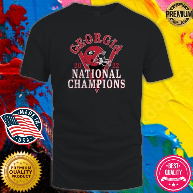 Georgia Bulldogs College Football Playoff 2022 National Champions Retro Tee