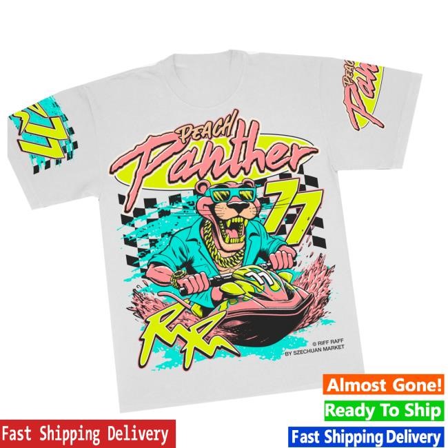 Official Planetriffraff Merch Szechuan Market Peach Panther Jet Ski Shirt X Szechuan Market Collab Crewneck Sweatshirt