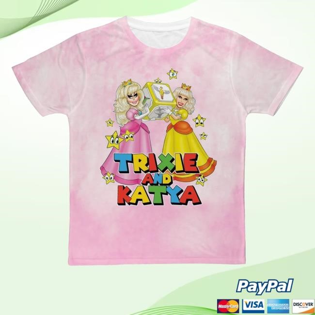 Drag Queen Store Merch Trixie And Katya Princess Cloud Dye All Over Print Hoodie