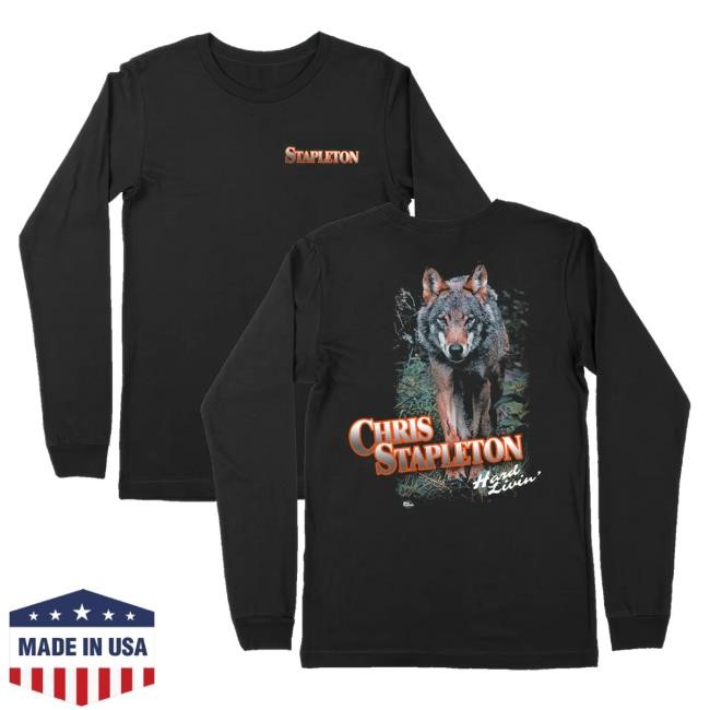 Trending Chris Stapleton Merch Stapleton Wolf T-Shirt, Hoodie, Tank Top, Sweater And Long Sleeve T-Shirt