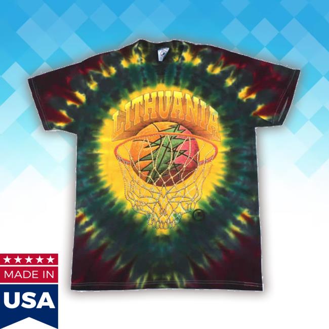 Official For All To Envy Vintage Lithuania Basketball Tee