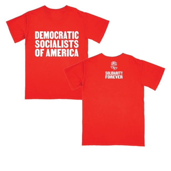 Dsa Letter Press T-Shirt Democratic Socialists Of America Merch Store