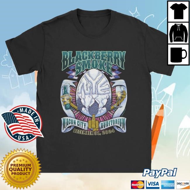 Official Blackberry Smoke Merch 2024 Nye Macon T-Shirt, Hoodie, Tank Top, Sweater And Long Sleeve T-Shirt