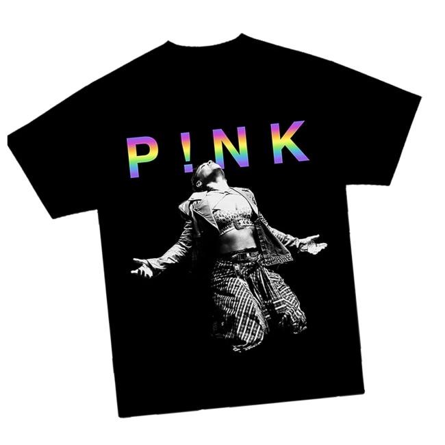 Trending Pinkspage Merch Shop Rainbow Praise Crewneck Sweatshirt