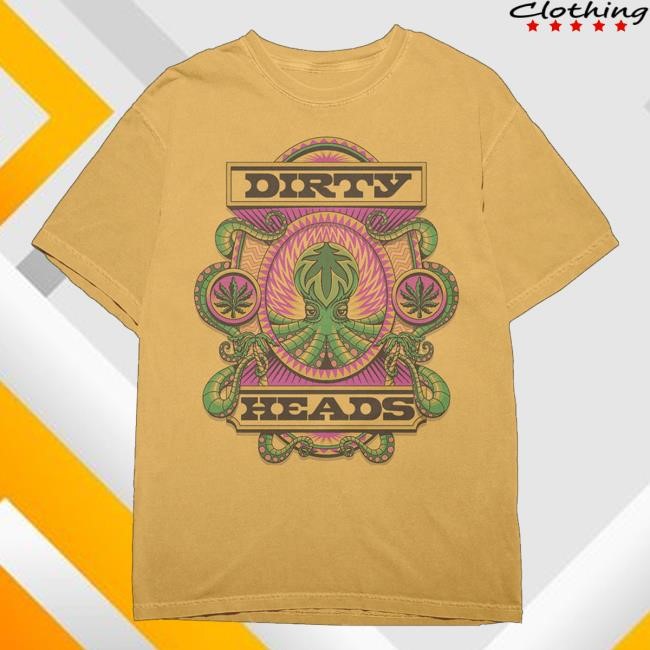Official Dirty Heads 4/20 Octopus Mustard Shirt