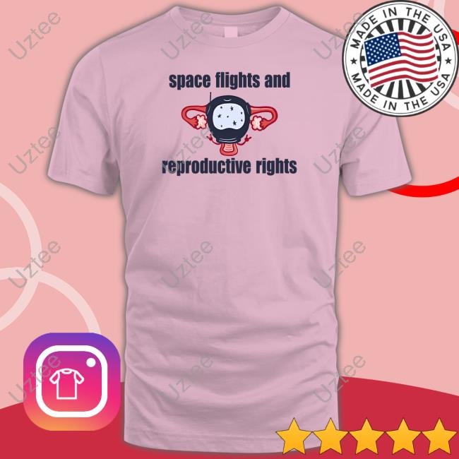 Emily Calandrelli Wearing Space Light And Reproductive Rights T Shirt
