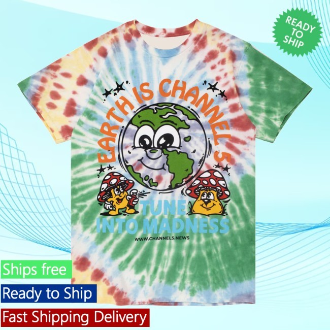 Channel 5 Merch Store Madness Spiral Dye Crewneck Sweatshirt