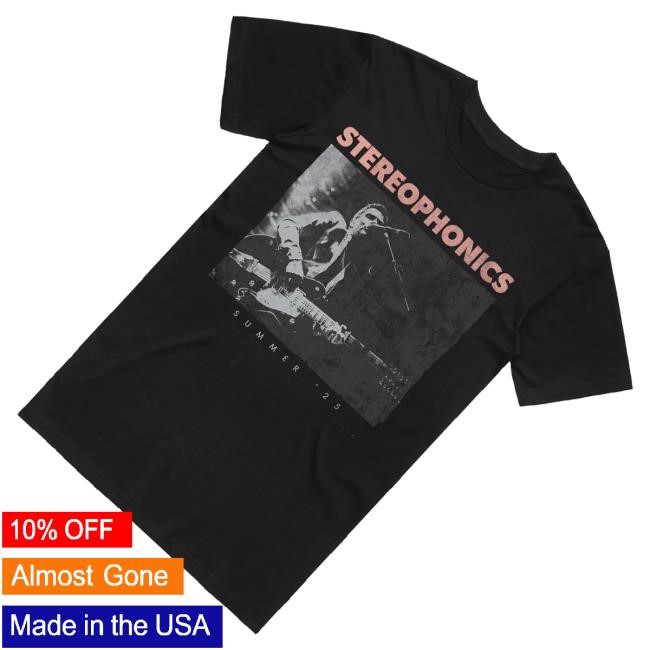 Official Stereophonics Merch Summer '25 Tour Black Funny Shirt
