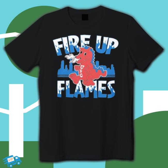 Uic Sparky D. Dragon Fire Up Flames Classic Shirt
