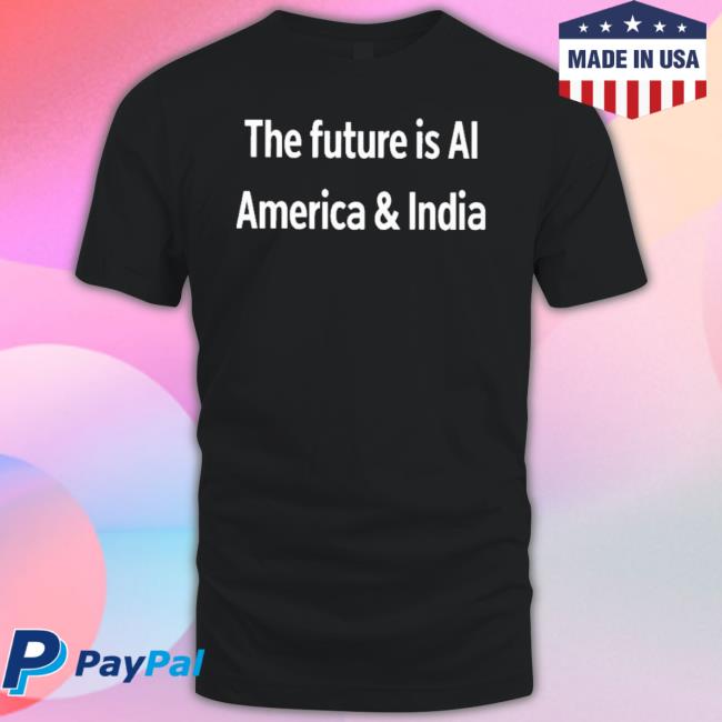 Official The Future Is Ai America And India Shirt