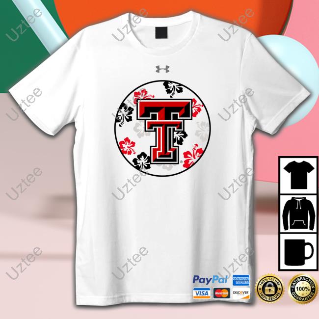 Maui Hibiscus Texas Tech Basketball Long Sleeve Tee