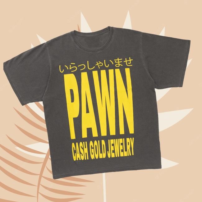 Honolulu Pawn Shop Merch Hiragana Pawn Box Tee In Faded Black Hooded Sweatshirt