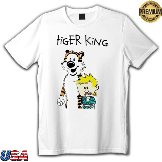 Tiger King Calvin And Hobbes Meme Funny Hooded Sweatshirt