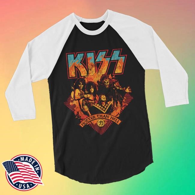 Kiss Official Store Merch Well Done Raglan Crewneck Sweatshirt