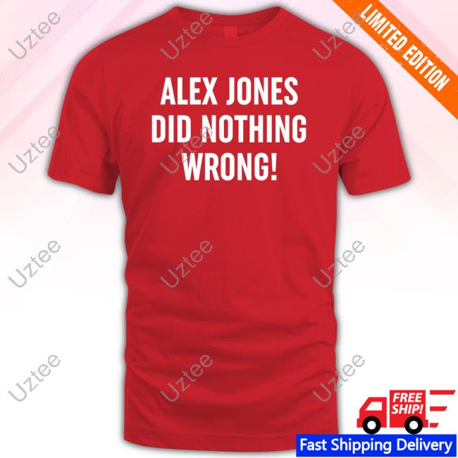 Alex Jones Wearing Alex Jones Did Nothing Wrong Hoodie