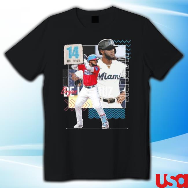Bryan De La Cruz Baseball Marlins 6 shirt