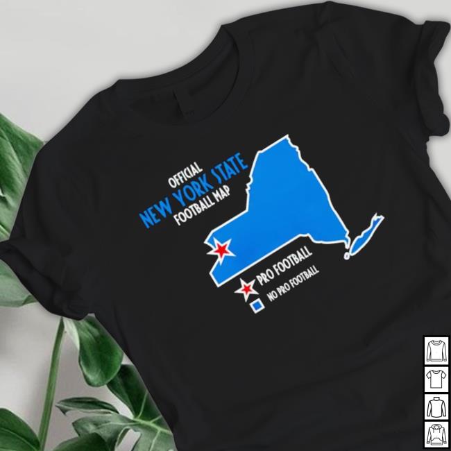 Official New York State Football Map Crewneck Sweatshirt