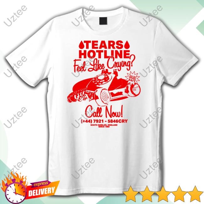 Perrie Tears Hotline Feel Like Crying Tee Shirt