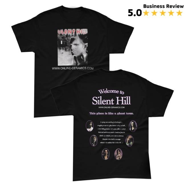 Official Konami Shop Welcome To Silent Hill Black Classic Shirt