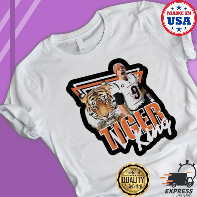 Premium Bengals Joe Burrow Tiger King Tee Shirt