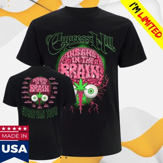 The Cypress Merch Shop Store Hill Insane Brain Euro Tour Hoodie