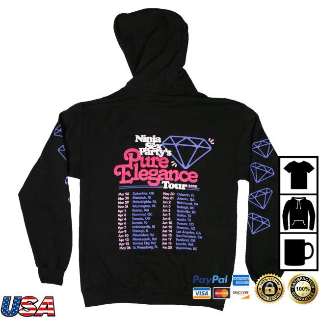 Official Good Merch Only Merch Shop Pure Elegance Tour Hoodie