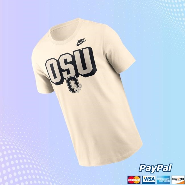 Ohiostate Merch Men's Black Ohio State Buckeyes Bold Fashion Classic Shirt