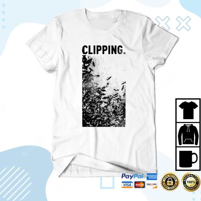 Clipping Merch Store Shop Bees White T-Shirt