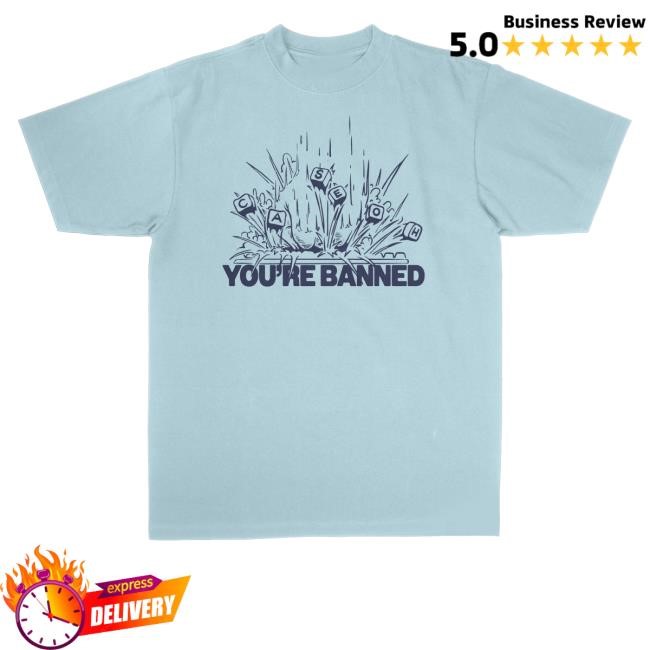 Official Caseoh Games Caseoh's You're Banned Tee Shirt