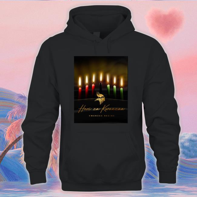 Minnesota Vikings Heri Za Kwanzaa Begins Sweatshirts