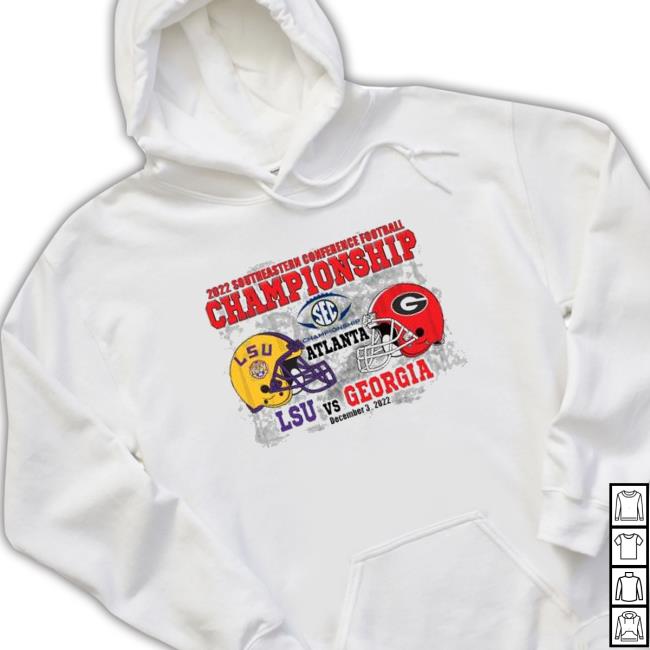 Southeastern Conference Football Championship Lsu Vs Georgia 2022 Crewneck Sweatshirt Southeastern Conference Football Championship Lsu Vs Georgia 2022 Sweatshirt