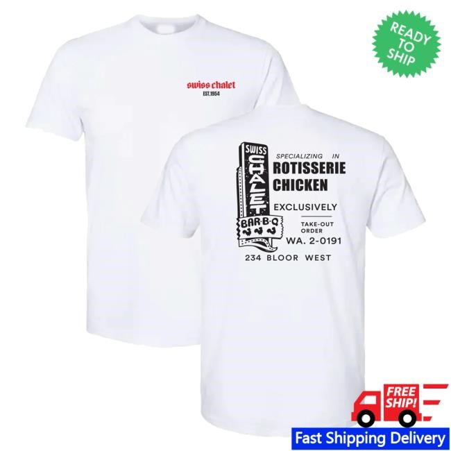 Swiss Chalet 70 Years Merch Swiss Chalet Est 1954 Rotisserie Chicken Vintage Shirt