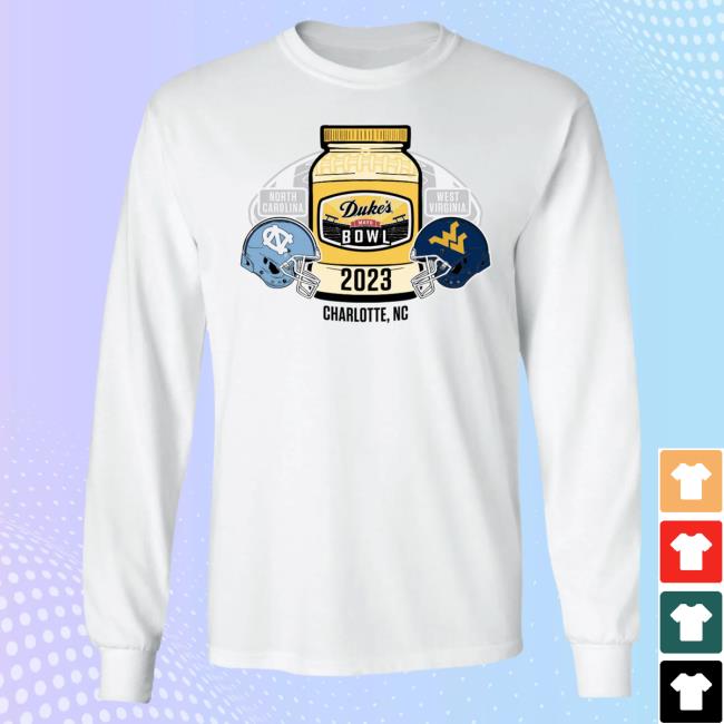 Official Duke's Mayo Bowl Merch Store 2023 Duke's Mayo Bowl 2-Team Long Sleeve T-Shirts