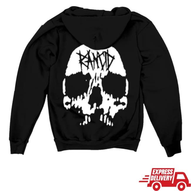 Rancid Skull Crewneck Sweatshirt Rancid Merch Store Shop Skull