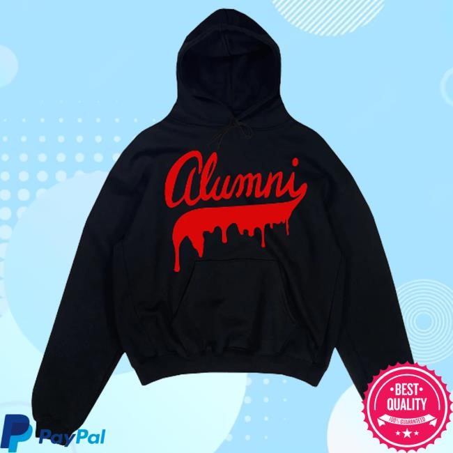 Official Alumni Clothing Merch Script Logo Drip Crewneck Sweatshirt
