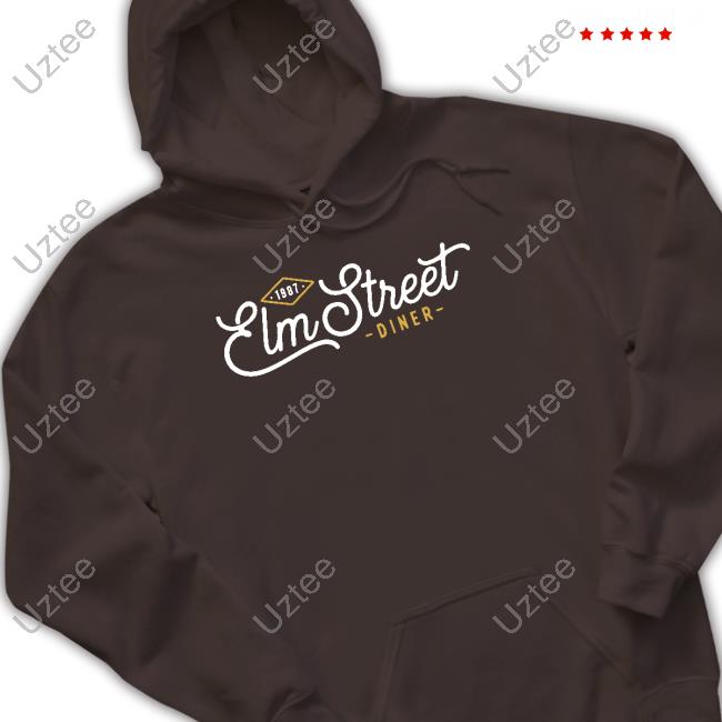 Official Elm Street Diner Logo Hoodie Elm Street Diner Logo Long Sleeve Tee