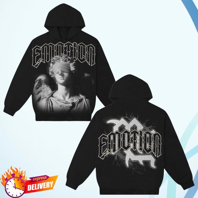 Mixed Emotion Merch Store Black Blinded Zip Up Hooded Sweatshirt