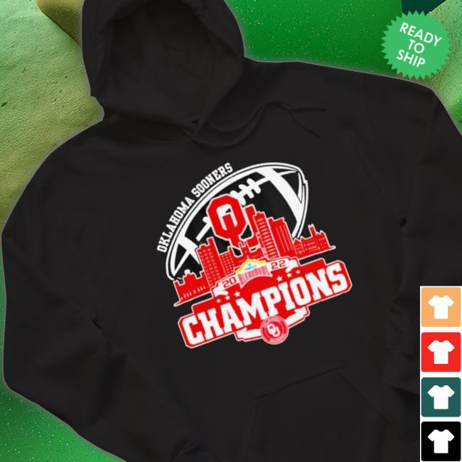 Oklahoma Sooners Logo Alamobowl City 2022 Champions Hoodie