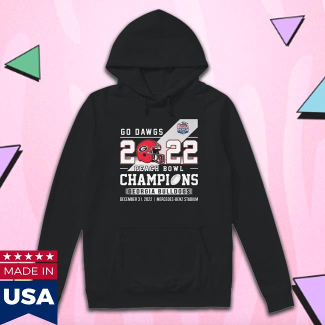 Go Dawgs 2022 Peach Bowl Champions Georgia Bulldogs Sweater Go Dawgs 2022 Peach Bowl Champions Georgia Bulldogs Crewneck Sweatshirt